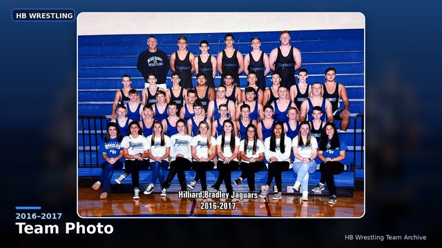 Hilliard Bradley Wrestling 2016–2017 Team Photo